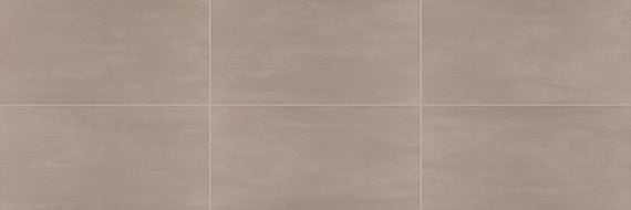 6x24 Synchronic  Natural Concrete-Look Matte Smooth Porcelain Tile Warm Taupe