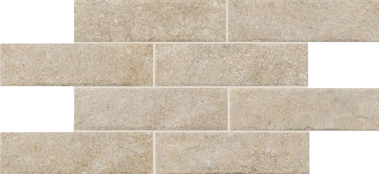 6x24 Historic Limestone Natural Stone-Look Matte Textured Porcelain Tile