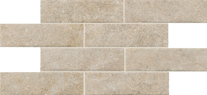 6x24 Historic Limestone Natural Stone-Look Matte Textured Porcelain Tile