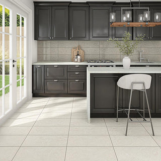 Soft White - 8x24 Prime Natural Stone-Look Glossy Smooth Ceramic Tile