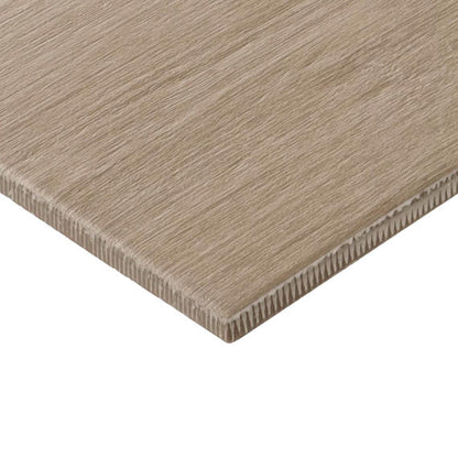 8x48 Platinum  Natural Wood-Look Matte Smooth Porcelain Tile Brown White Oak