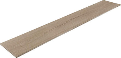 8x48 Platinum  Natural Wood-Look Matte Smooth Porcelain Tile Brown White Oak