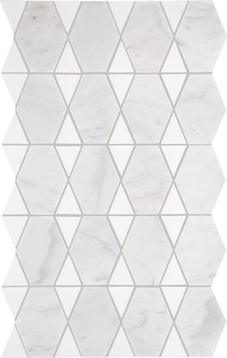 12x18 Perfit Mosaix Diamond Grid Octagon Mosaic Marble-Look Polished Smooth Stone Tile
