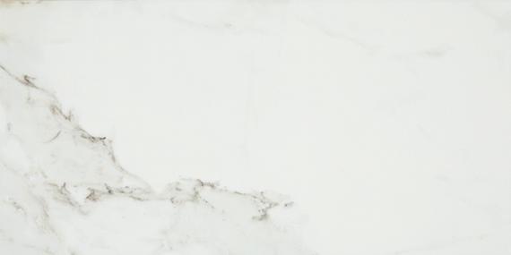 6x18 Platinum  Natural Marble-Look Glossy Smooth Porcelain Tile White Gold