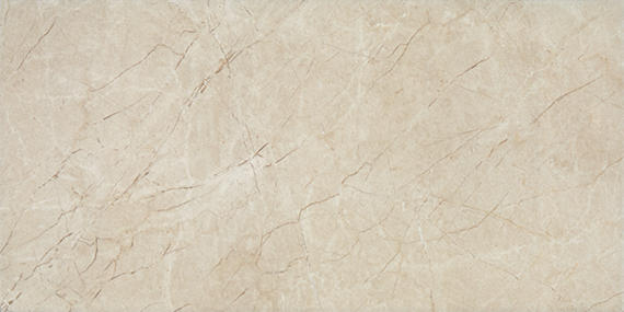 6x18 Platinum  Natural Marble-Look Glossy Smooth Porcelain Tile Almond