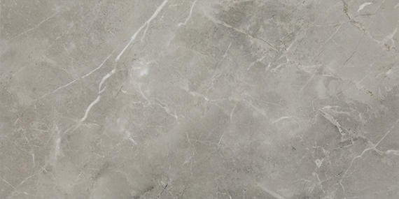 6x18 Platinum  Natural Marble-Look Glossy Smooth Porcelain Tile Dove Gray