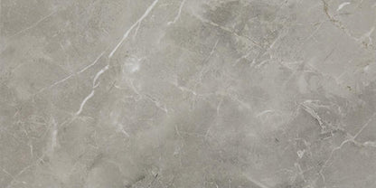 6x18 Platinum  Natural Marble-Look Glossy Smooth Porcelain Tile Dove Gray