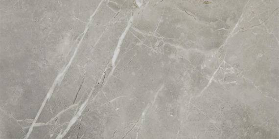 6x18 Platinum  Natural Marble-Look Glossy Smooth Porcelain Tile Dove Gray