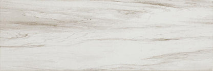 6x18 Platinum  Natural Marble-Look Glossy Smooth Porcelain Tile Soft Cream Gray