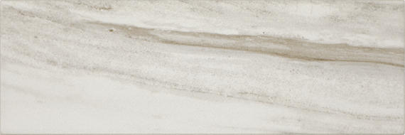 6x18 Platinum  Natural Marble-Look Glossy Smooth Porcelain Tile Soft Cream Gray