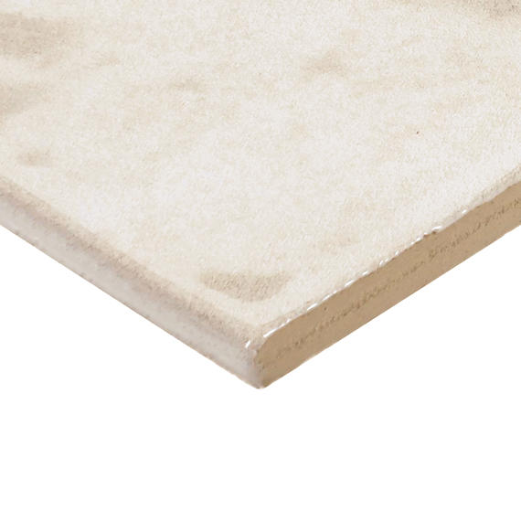 4x12 Studio Haven  Mosaic Stone-Look Glossy Smooth Ceramic Tile Warm Taupe