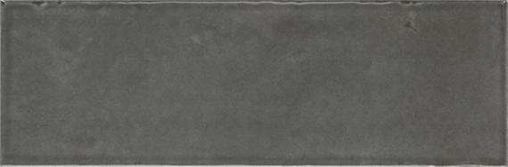 4x12 Studio Haven  Mosaic Stone-Look Glossy Smooth Ceramic Tile Dark Gray