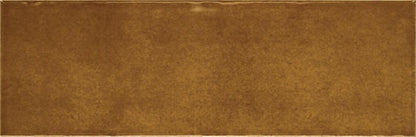 4x12 Studio Haven  Mosaic Stone-Look Glossy Smooth Ceramic Tile Golden Beige