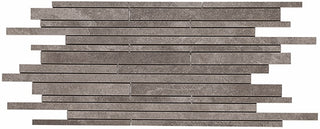 12x30 Delegate Linear Random Pattern Mosaic Stone-Look Matte Smooth Porcelain Tile