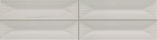 1/2x12 Color Story Pinstripes Jolly Solid-Color Glossy Wavy Ceramic Tile
