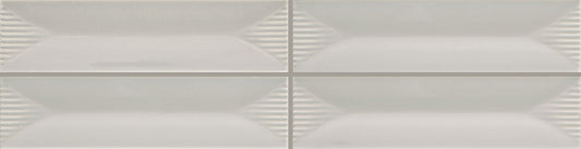 1/2x12 Color Story Pinstripes Jolly Solid-Color Glossy Wavy Ceramic Tile