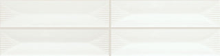 1/2x12 Color Story Pinstripes Jolly Solid-Color Glossy Wavy Ceramic Tile