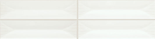 1/2x12 Color Story Pinstripes Jolly Solid-Color Glossy Wavy Ceramic Tile