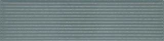 Slate Teal - 1/2x12 Color Story Pinstripes Jolly Solid-Color Glossy 3D-Geometric Ribbed Ceramic Tile