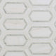 12x12 Pavilon Picket Mosaic Natural-Look Polished Smooth Marble Tile White Green