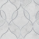 12x12 Carrara Oval Ellipsis Mosaic Natural-Look Polished Smooth Marble Tile Soft Gray