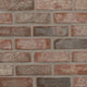 12x12 Noble Red Mosaic Concrete-Look Tumbled Textured Faux Brick Tile Brown Gray