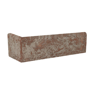 2.25x10.75 Noble Red Tumbled Textured Faux Brick Corner Tile