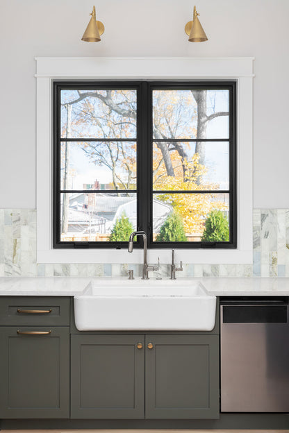 2x6 Cloudland Mosaic Natural-Look Polished Smooth Marble Tile Beige Gray