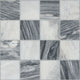 3x3 Firenze Mosaic Natural-Look Polished Smooth Marble Tile White Gray