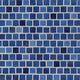 1x1 Hawaiian Mosaic Solid-Color Glossy Smooth Glass Tile Dark Blue