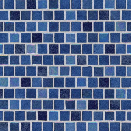 1x1 Hawaiian Mosaic Solid-Color Glossy Smooth Glass Tile