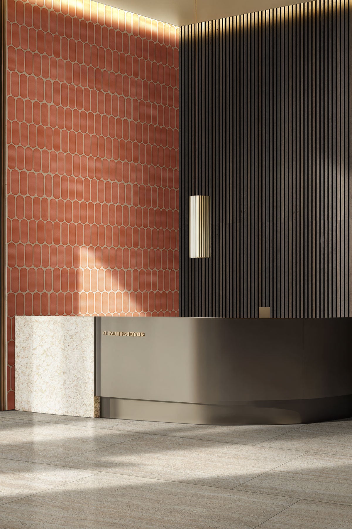 12x12 Terra Oval Solid-Color Glossy Smooth Glass Tile Pink Terracota