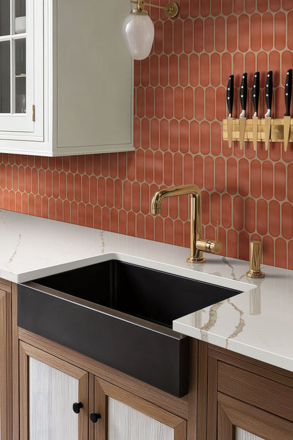 12x12 Terra Oval Solid-Color Glossy Smooth Glass Tile Pink Terracota