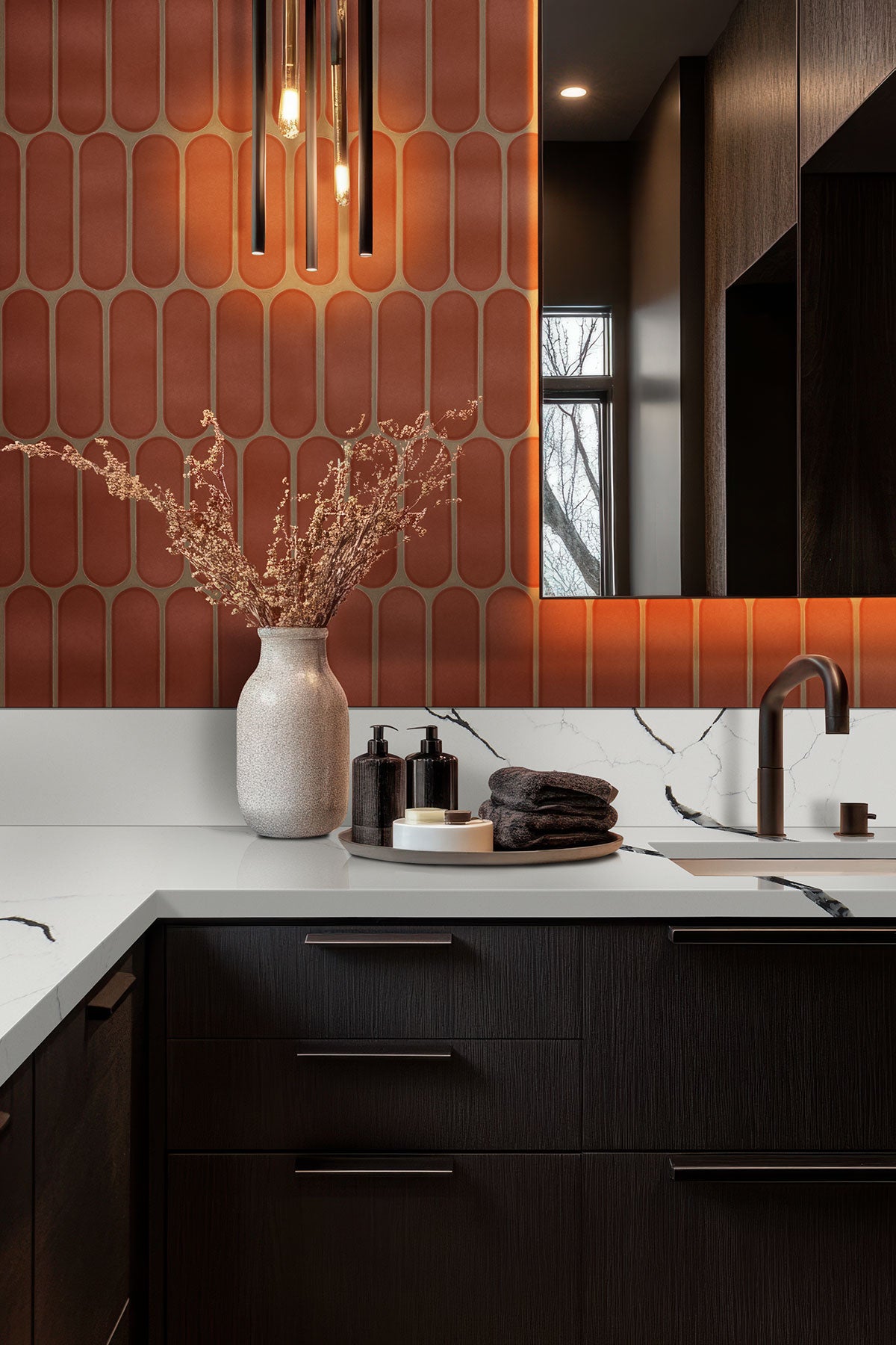 12x12 Terra Oval Solid-Color Glossy Smooth Glass Tile Pink Terracota