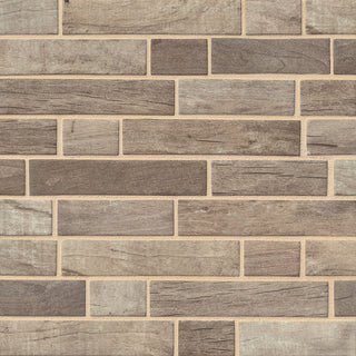 12x12 Driftwood Patterned Wood-Look Matte Smooth Glass Tile