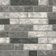 12x12 Urban Mosaic Stone-Look Matte Smooth Glass Tile Gray Black