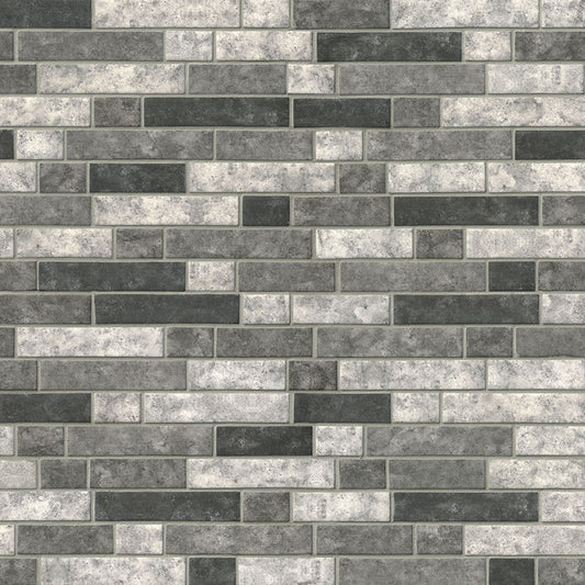 12x12 Urban Mosaic Stone-Look Matte Smooth Glass Tile