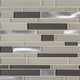 12x12 Urbanka Mosaic Metallic-Look Glossy Textured Glass Tile Beige Brown