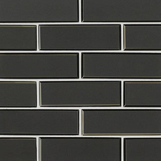 2x6 Metallic Mosaic Metallic-Look Glossy Beveled Glass Tile