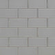 2x4 Oyster Patterned Solid-Color Matte Smooth Glass Tile Light Gray