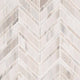 12X12 Palisandro Chevron Mosaic Natural-Look Polished Smooth Marble Tile Beige Gray