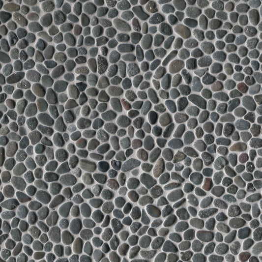 12X12 Noir Mosaic Natural-Look Tumbled Textured Marble Tile Brown Gray