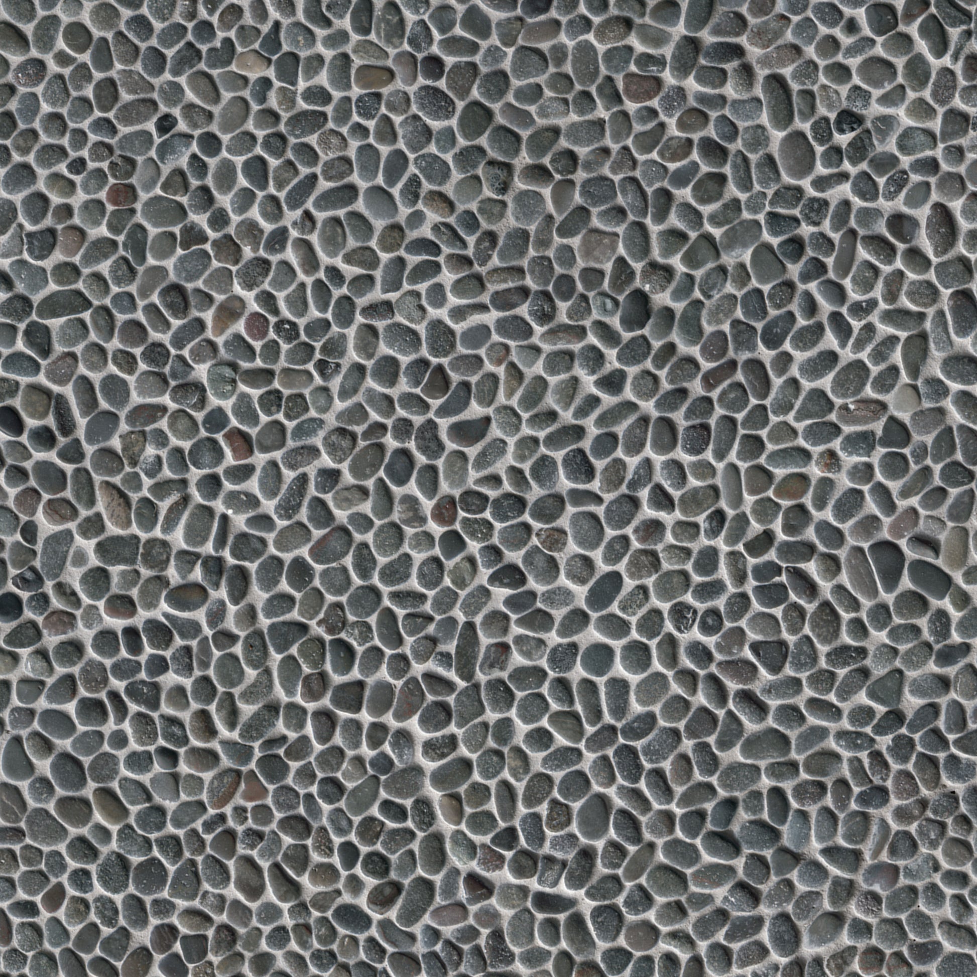 12X12 Noir Mosaic Natural-Look Tumbled Textured Marble Tile Brown Gray