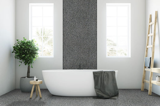 12x12 Noir Mosaic Natural-Look Tumbled Textured Marble Tile