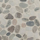 12x12 Rio Lago Oval Mosaic Pebble-Look Tumbled Textured Marble Tile Soft Stone