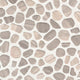12x12 Rio Lago Oval Mosaic Pebble-Look Tumbled Textured Marble Tile Taupe Gray