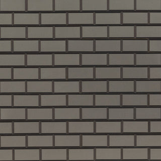 Dark Taupe - 2x4 Crisson Solid-Color Matte Beveled Glass Tile