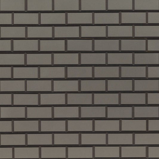 2x4 Crisson Solid-Color Matte Beveled Glass Tile