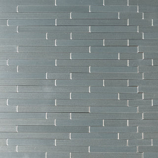 12x12 Silverina Mosaic Metallic-Look Metallic Textured Metal Tile