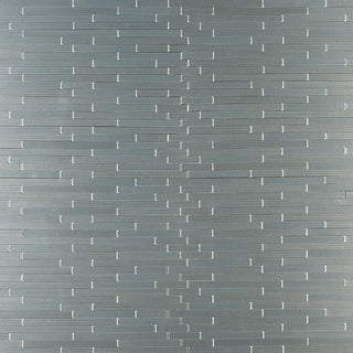Blue Gray - 12x12 Silverina Mosaic Metallic-Look Metallic Textured Metal Tile
